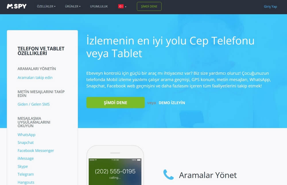 mSpy Özellikleri