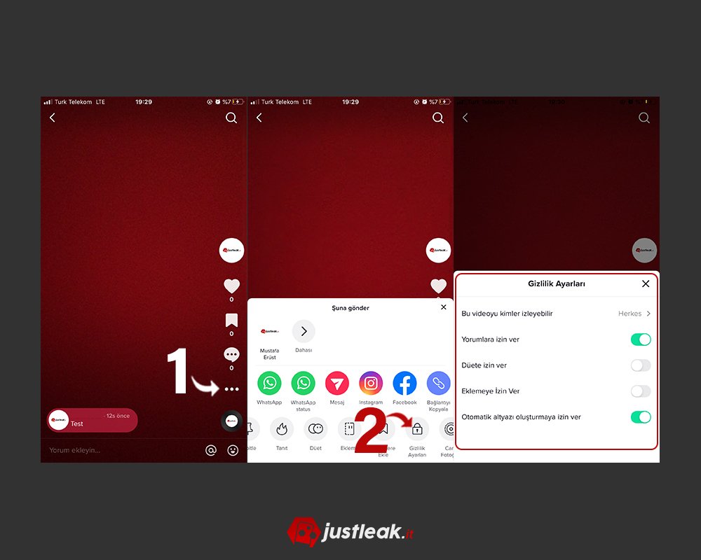 tiktok gönderilerim kimlere gösterilir