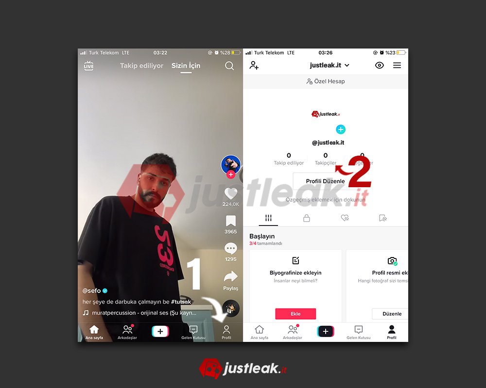 tiktok takipçilerini görmek