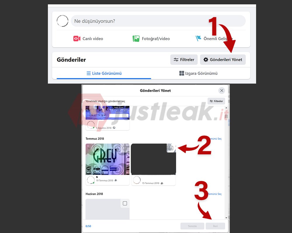 facebook gönderileri herkesten gizlemek
