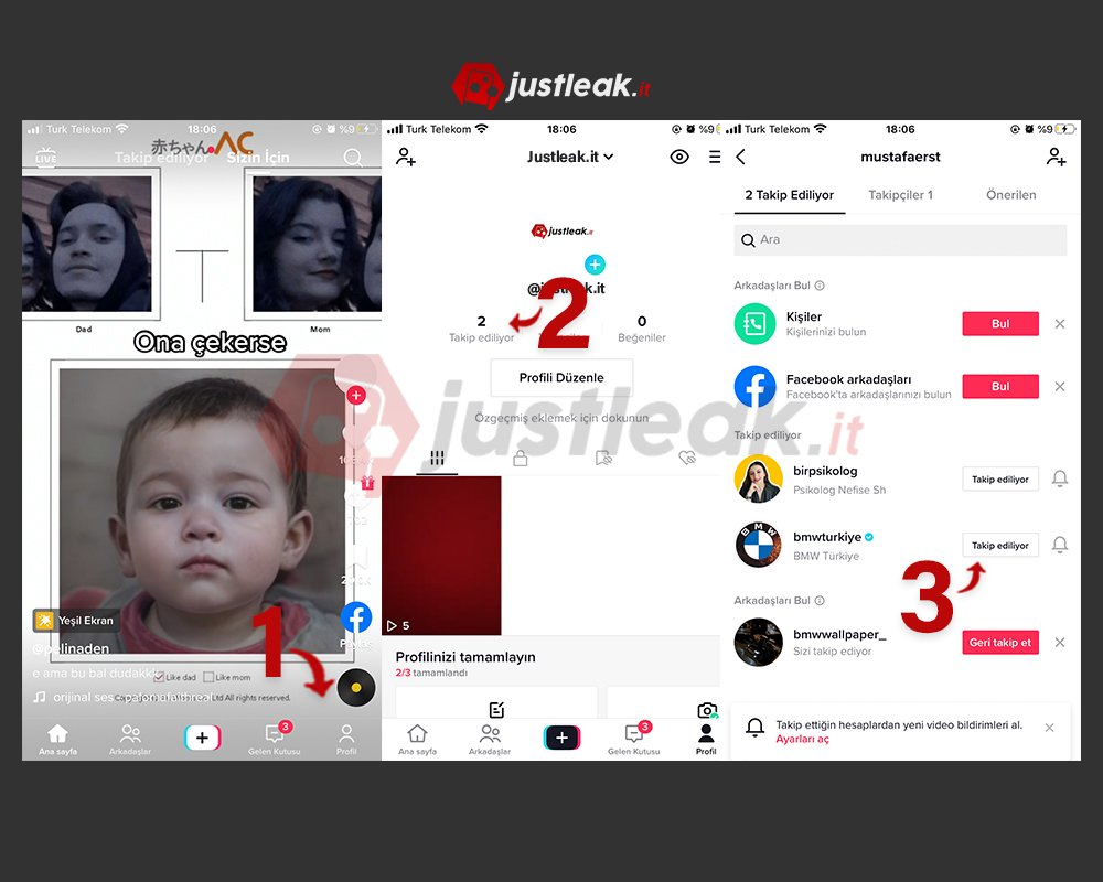 tiktok birini takipten çıkmak
