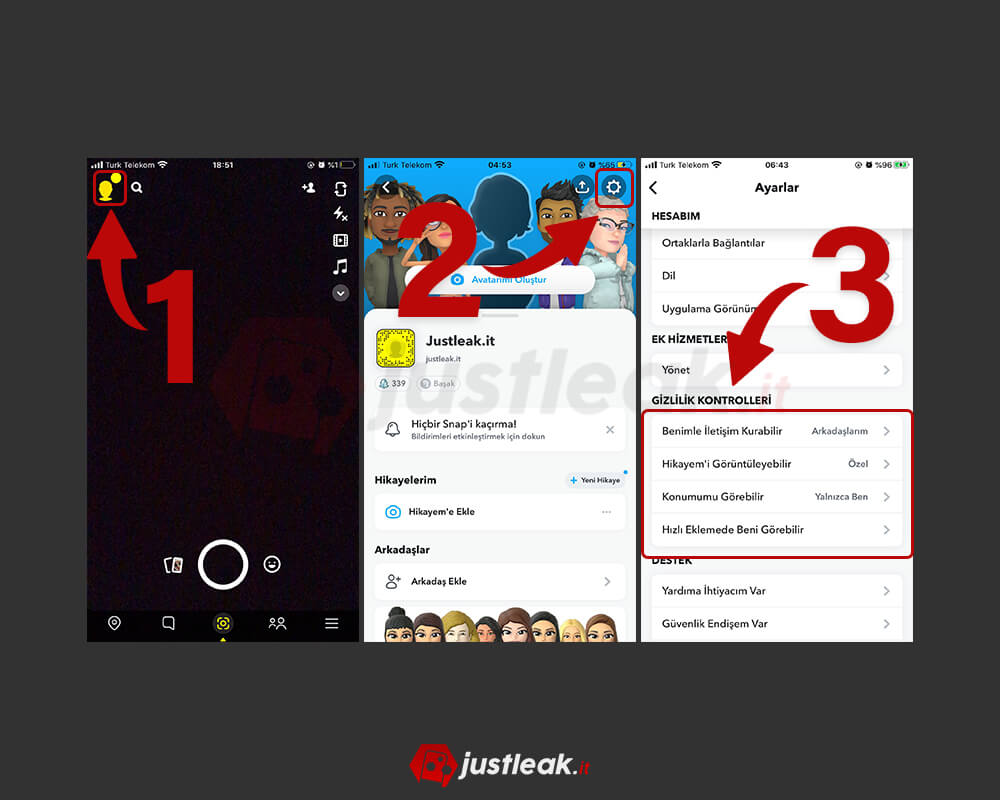 snapchat gizlilik ayarları nasıl yapılır